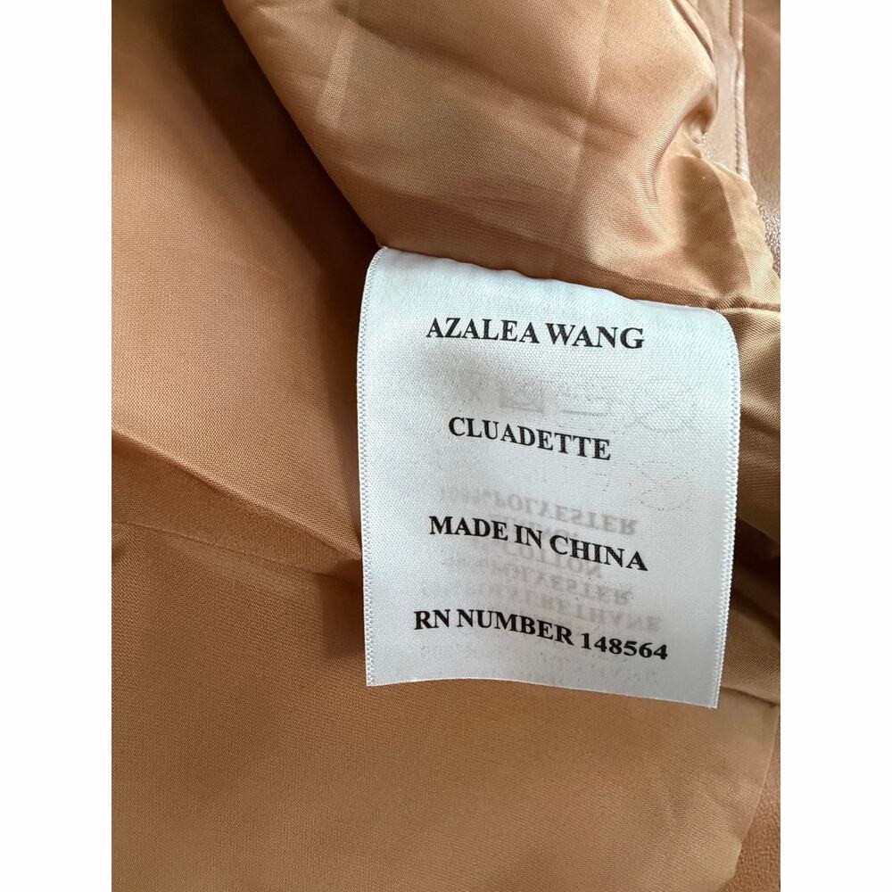 Azalea Wang Cropped Faux Leather Jacket – Puff Sleeve – Brown – Size Med - Picture 5 of 6